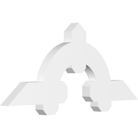 36"W x 15"H x 2"D x 4"F, 10/12 Pitch, Ericson Architectural Grade PVC Gable Bracket