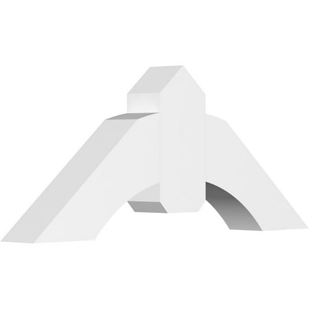 36"W x 15"H x 4"D x 6"F, 10/12 Pitch, Archdale Architectural Grade PVC Gable Bracket