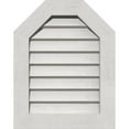 thumbnail image 1 of 36"W x 16"H Octagonal Top Gable Vent (41"W x 21"H Frame Size): Primed, Non-Functional, Rough Sawn Western Red Cedar Gable Vent w/ Decorative Face Frame, 1 of 12