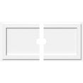 thumbnail image 1 of 36"W x 18"H x 3"ID x 12 1/2"C x 1"P Rectangle Architectural Grade PVC Contemporary Ceiling Medallion, Two Piece, 1 of 11