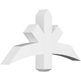 thumbnail image 1 of 36"W x 18"H x 4"D x 4"F, 12/12 Pitch, Alberta Architectural Grade PVC Gable Bracket, 1 of 8