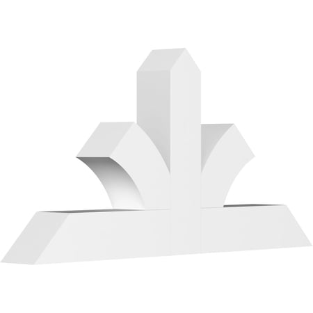 36"W x 18"H x 4"D x 4"F, 12/12 Pitch, Richland Architectural Grade PVC Gable Bracket