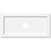 36"W x 18"H x 4"ID x 12 1/2"C x 1"P Rectangle Architectural Grade PVC Contemporary Ceiling Medallion