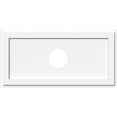 thumbnail image 1 of 36"W x 18"H x 6"ID x 12 1/2"C x 1"P Rectangle Architectural Grade PVC Contemporary Ceiling Medallion, 1 of 11