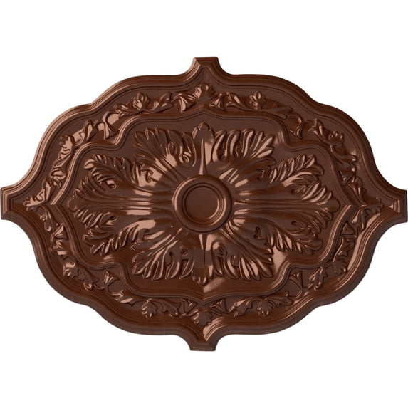 36"W x 26"H x 1 1/2"P Pesaro Ceiling Medallion Copper Penny Finished