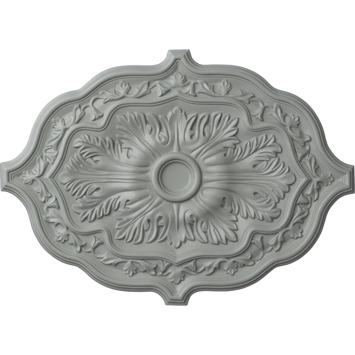 Pesaro Primed Polyurethane 36" x 26" Ceiling Medallion