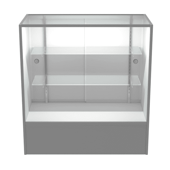 36" W x 38" H x 18" D - full vision display showcase