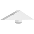 thumbnail image 1 of 36"W x 7 1/2"H x 4"D x 4"F, 5/12 Pitch, Kennewick Architectural Grade PVC Gable Bracket, 1 of 8