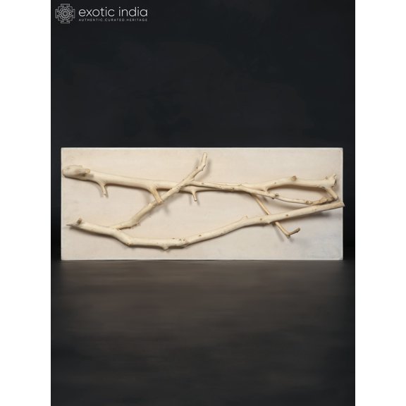 36" Wood Framed Decorative Twig Wall Art | Home Decor