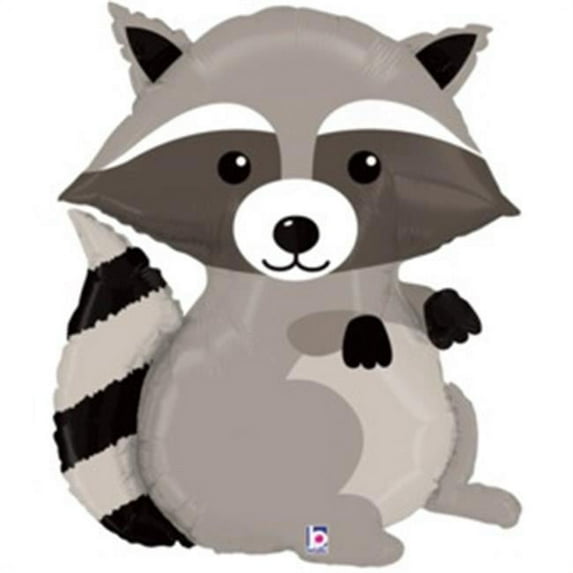 36" Woodland Raccoon Foil Balloon