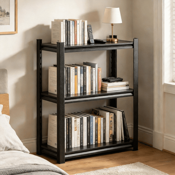 36"Wx32"H Utility Kitchen Shelves,3 Tier Shelving Unit,1500LBS Metal Shelf Organizere,Adjustable Storage Shelves for Pantry,Industrial,Basement,Bathroom, Warehouse,12"D