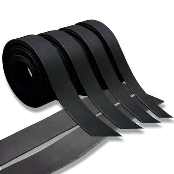36" X 1/2" Hilason Genuine Leather Flat Strap Strips for DIY Arts & Craft Projects Jewelry Tooling Home Dcor Black