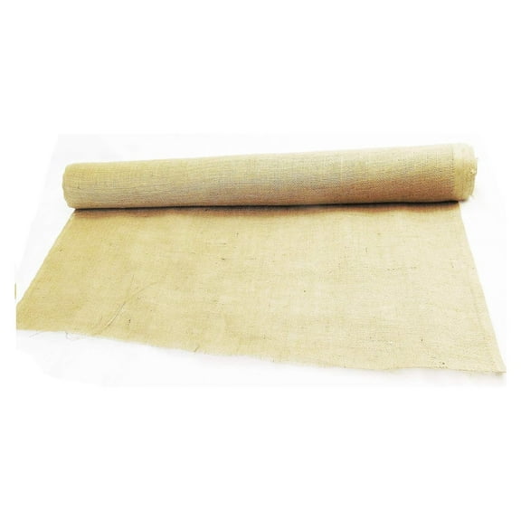 36" X 24 feet Gardening Fabric Disposable Jute Burlap Planter Liner-Great for Raised Bed Liners Roll of 24 Feet|Garden Cover-Fabric Weed Barrier 7oz 36 inch x 24-ft Light Weight Aisle Runner