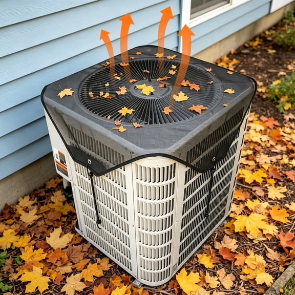 GARITIN 36" X 36" Air Conditioner Outdoor Unit Top Cover, AC Unit Protective Mesh Cover, WindPermeable AC Top Net Guard for Blocking Leaves, Debris