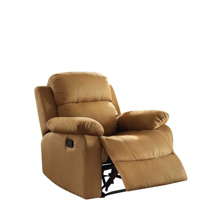 36" X 36" X 41" Brown Microfiber Recliner