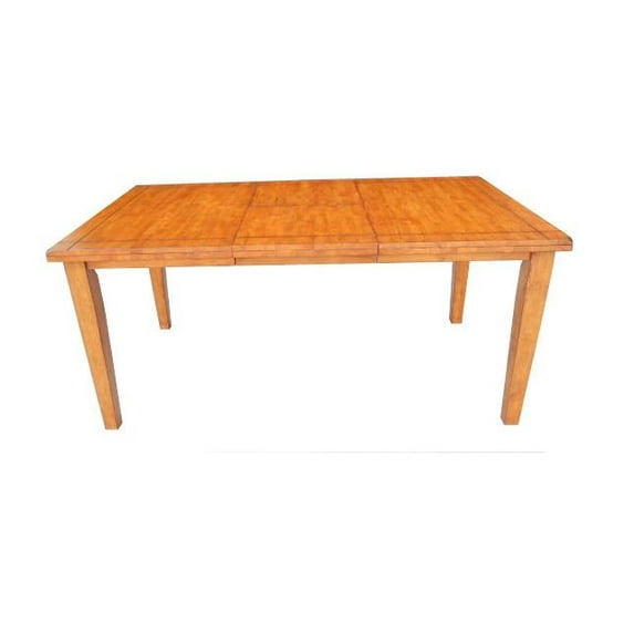36" X 66" X 30" Wood Tone Hardwood Dining Table