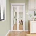 thumbnail image 1 of 36" X 80" 1-Lite Mirrored Door Solid Manufactured Wood Bi-Fold Door with Installation Hardware Kit, 1 of 8