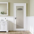 thumbnail image 1 of 36" X 80" Bathroom Solid Manufactured Wood Glass Standard Door Without Hardware Kit, 1 of 9