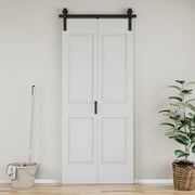 36" X 84" Closet style 4 Lattice Shapes Interior Bi-Fold Barn Door Within Manufacture Wood Folding Closet Door