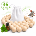 thumbnail image 1 of 36 balls Peppermint MouseRepellent Balls,rodentrepellent pouches, Natural Mice and Rat Deterrent for House, Kitchen, Pantry & Storage, 1 of 9