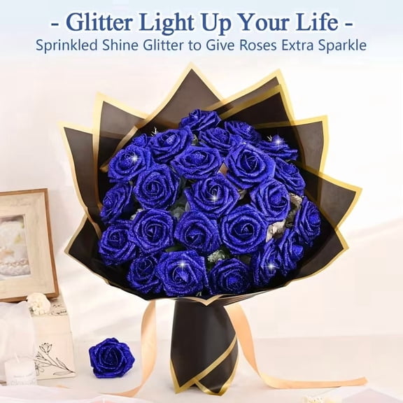 36 Bouquets of Lifelike Bright Pink Foam Roses - Elegant Artificial Flowers for Weddings, Anniversaries, and Birthdays