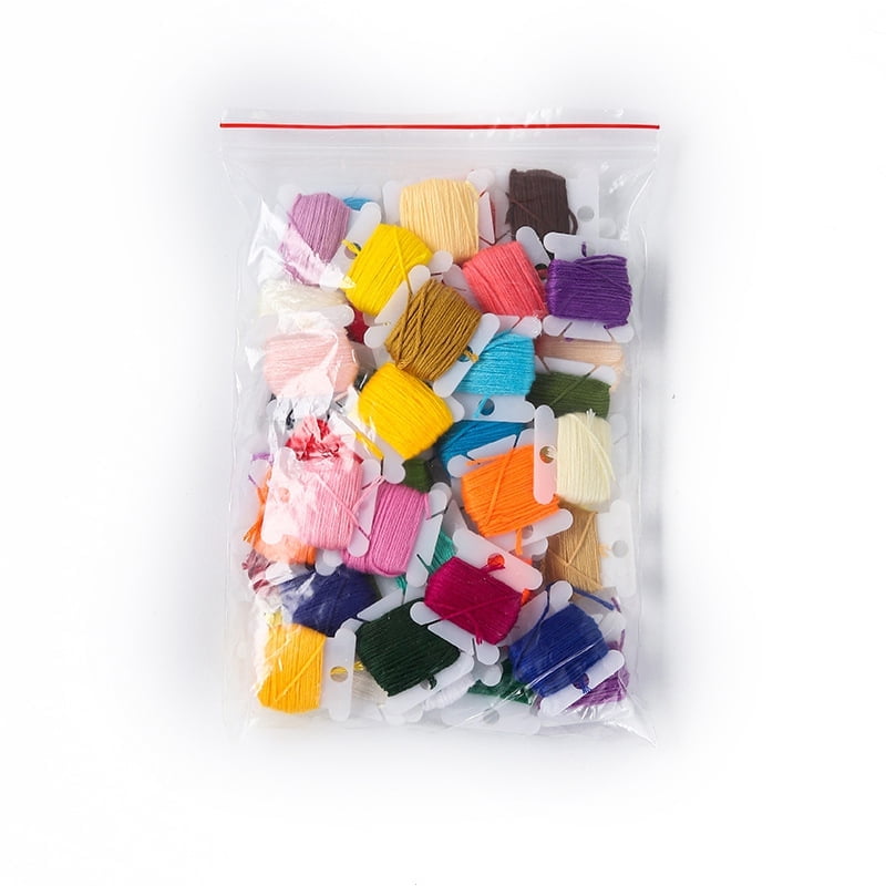36 colors Polyester Embroidery Threads for Cross Stitch 6-Ply Embroidery Floss DIY Friendship Bracelets String Mixed color 1mm 8m/card