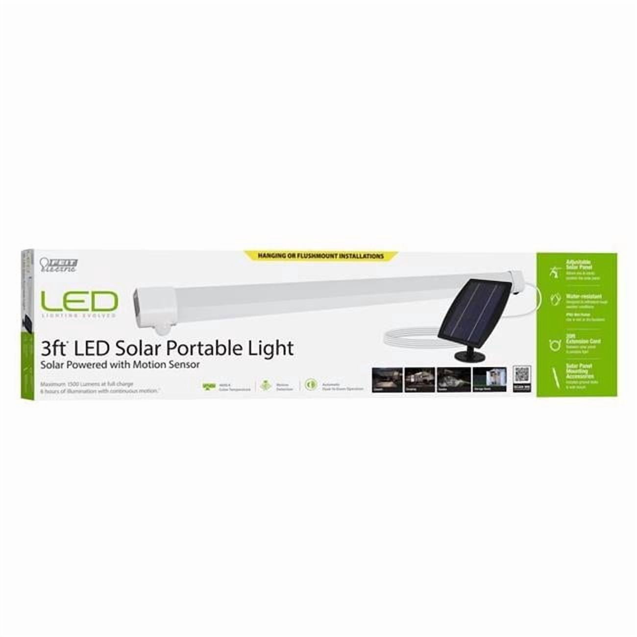36 in. 1-Light lights 15W LED Shop Light with Motion Sensor, White