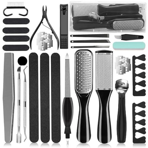 36 in 1 Pedicure Kit, Professional Pedicure Tools Foot Rasp Foot Dead
