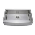 thumbnail image 1 of 36 in. 16 Gauge Handcrafted Arched Apron Front Farmhouse Single Bowl Stainless Steel Kitchen Sink, 1 of 1