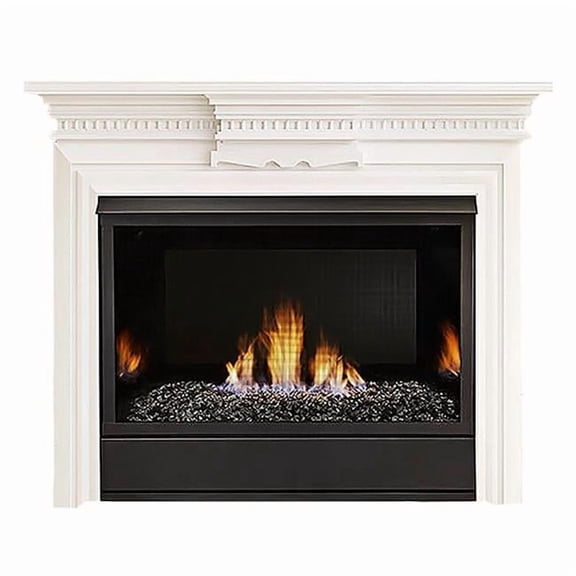 36 in. 36, 000 BTU Traditional Style Vent Free LPG Fireplace System with Millivolt Control