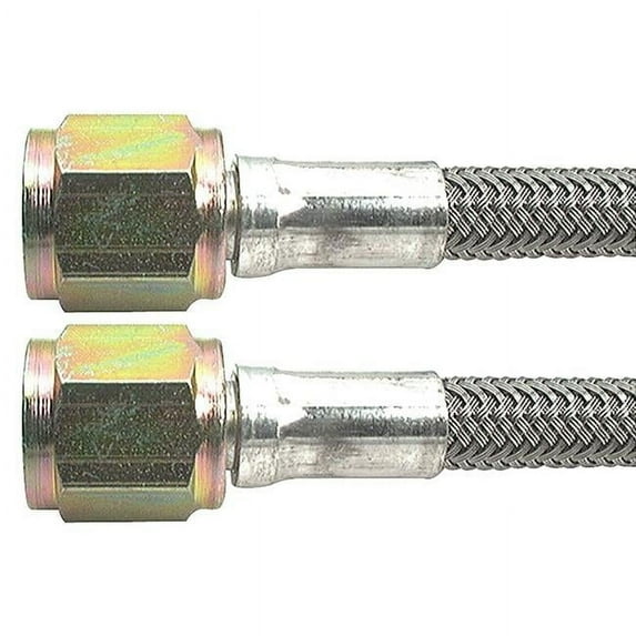 36 in. -4 AN No. 4 Straight Braided Brake Line