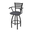 thumbnail image 1 of 36 in. 415 Jackie Arms Swivel Bar Stool with Black Wrinkle & Canter Storm Seat, 1 of 1