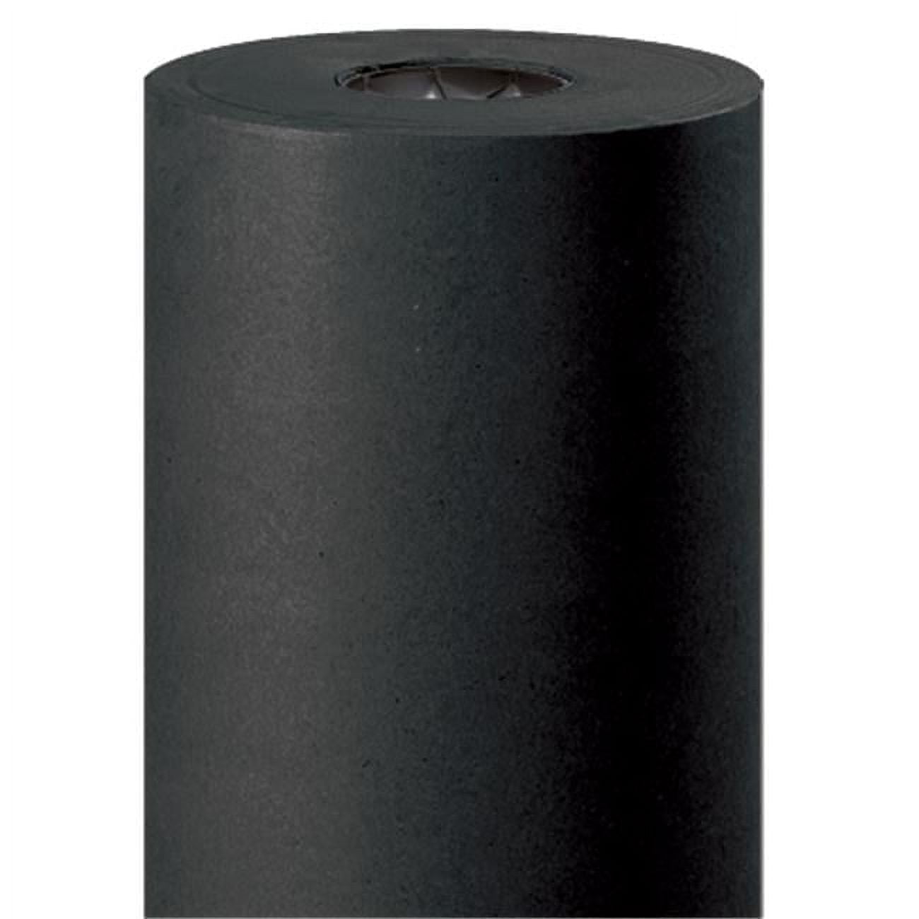 36 in. 50 lbs Black Kraft Paper Rolls - Black - 36in. W x 720 L