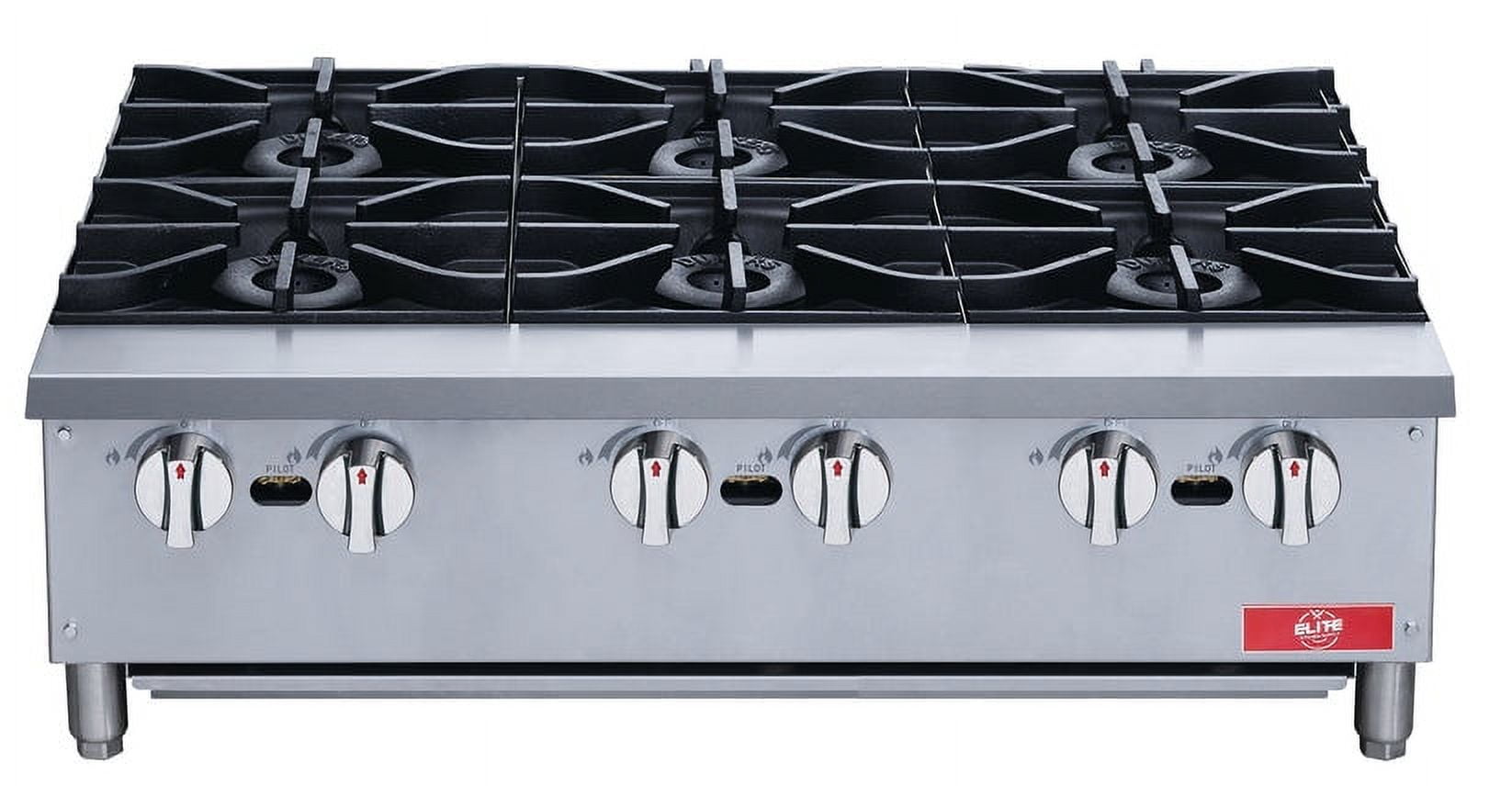 36 in. 6Burner Commercial Hot Plate