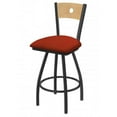 thumbnail image 1 of 36 in. 830 Voltaire Swivel Counter Stool with Pewter, Natural Back & Graph Poppy Seat, 1 of 1