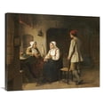 thumbnail image 1 of 36 in. A Peasant Woman Spinning in an Interior Art Print - Sven Victor Helander, 1 of 1