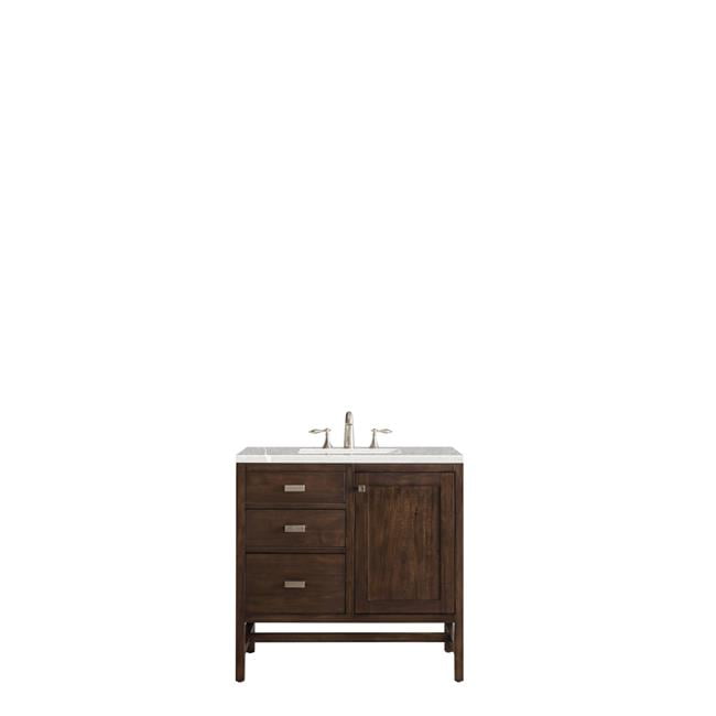 36 in. Addison Single Vanity with 3 CM Eternal Serena Quartz