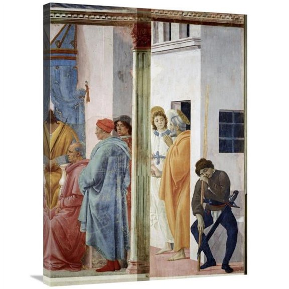 36 in. Angel Releases Saint Peter From Prison Art Print - Filippo Lippi