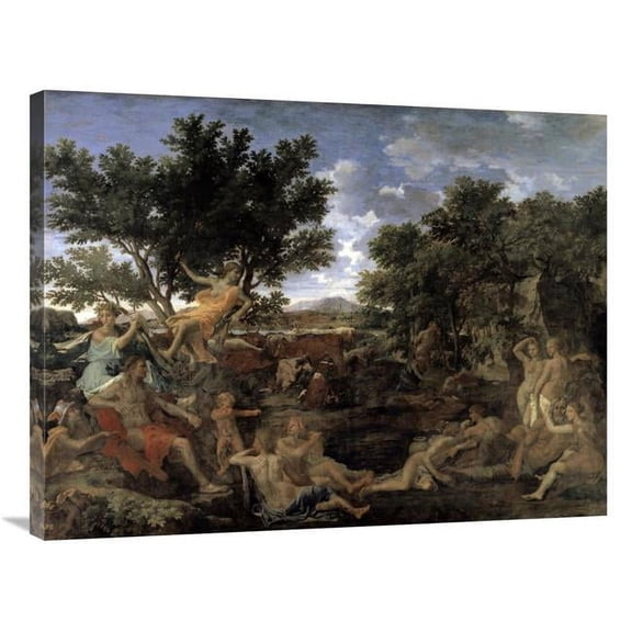 36 in. Apollo & Daphne Art Print - Nicolas Poussin