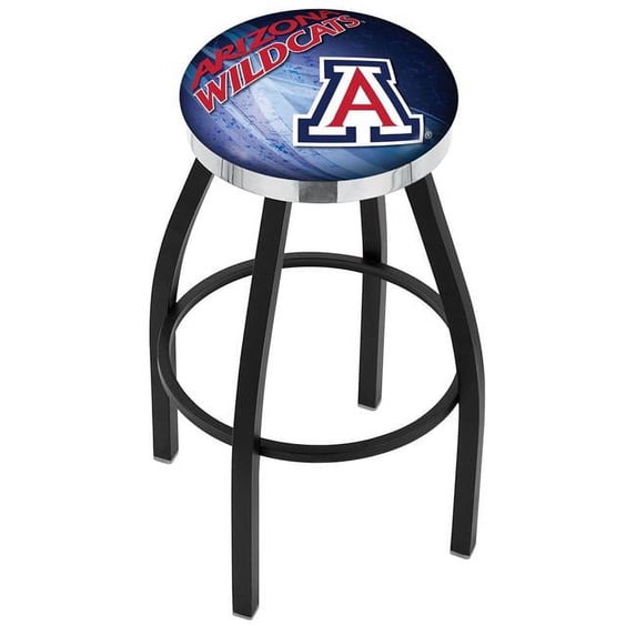 36 in. Arizona Bar Stool with Wildcats Logo Swivel Seat