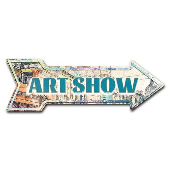 36 in. Art Show Arrow Sign
