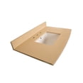 thumbnail image 1 of 36 in. Beige quartz counter top with rectangular sink, 1 of 2