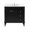 thumbnail image 1 of 36 in. Bennett Single Bathroom Vanity with Backsplash, Black, 1 of 1