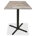 thumbnail image 1 of 36 in. Black Table with 30 x 30 in. Indoor & Outdoor Rustic Square Top, 1 of 1