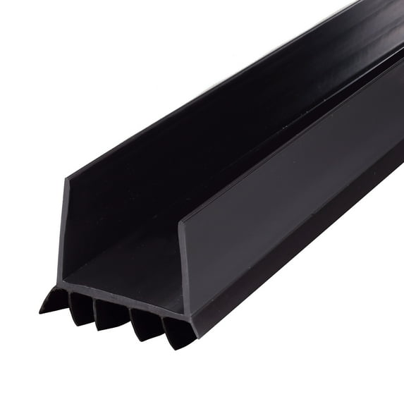 M-D Building Products 43339 36 in. Black Vinyl CINCH® U-Shape Slide-On Under Door Seal