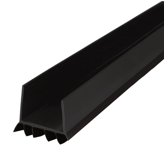 M-D Building Products 40720 36 in. Black Vinyl DENY™ U-Shape Slide-On Under Door Seal