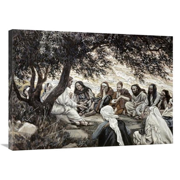 36 in. Christs Exhortation to the Twelve Apostles Art Print - James Tissot