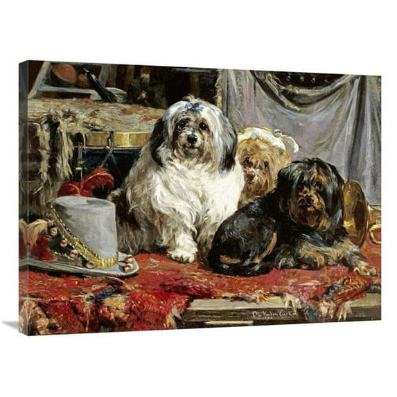 36 in. Circus Entertainers Art Print - Charles Van Den Eycken