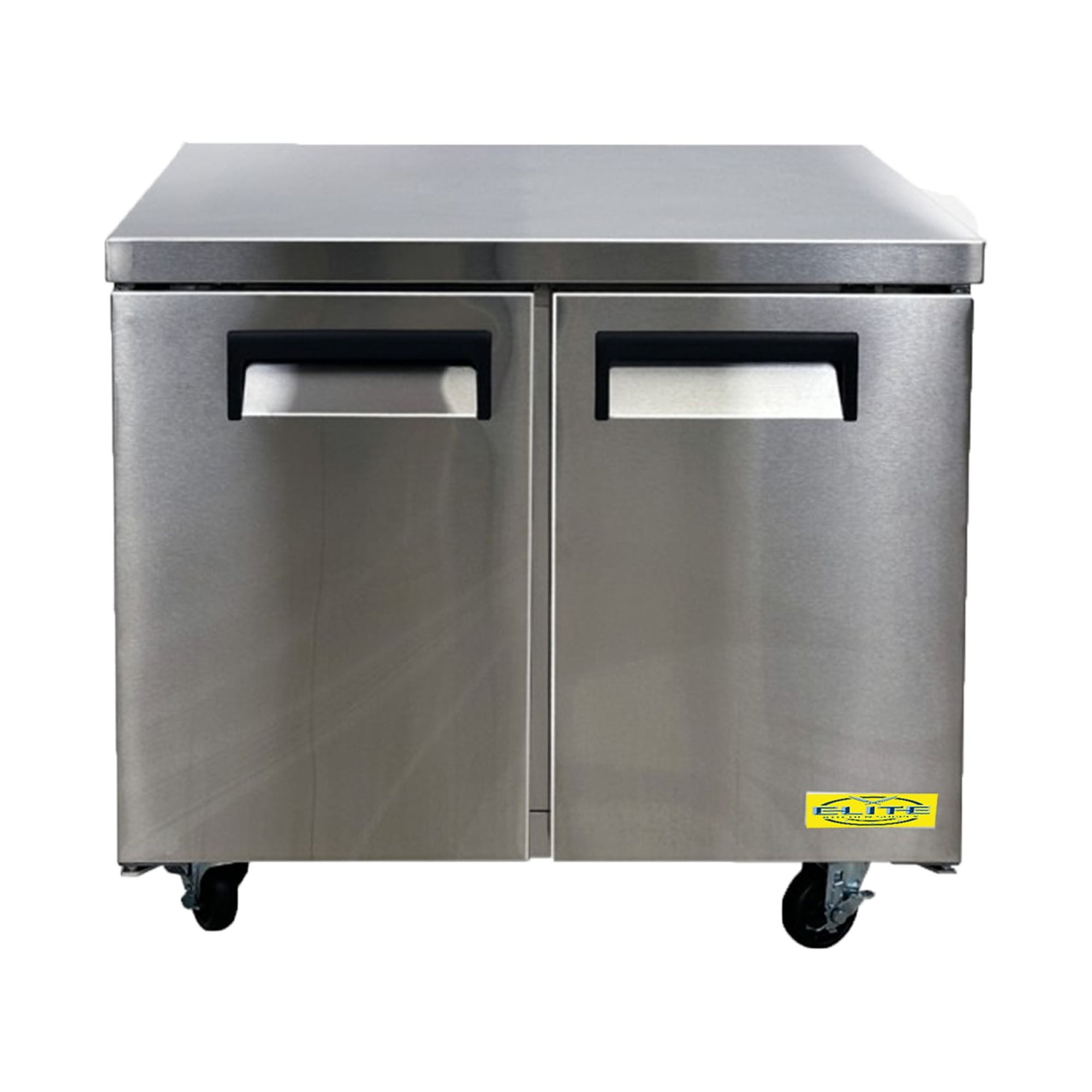 36 in. Commercial Undercounter Freezer 8 Cu.Ft. Stainless Steel Two