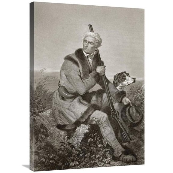 36 in. Daniel Boone, American Frontiersman Art Print - Alonzo Chappell